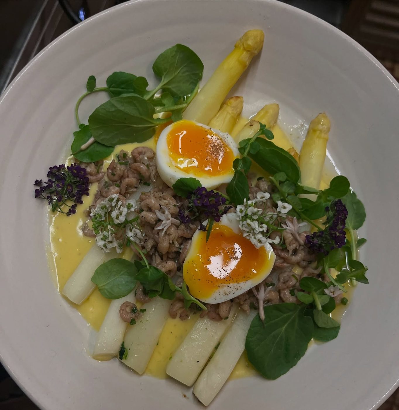 Asperges met gepocheerd ei, Borze Café Antwerpen